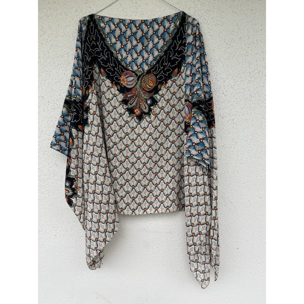 Etro Milano silk cape/poncho one size - Picture 3 of 6